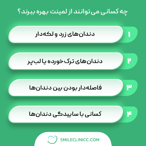 کاندیدای مناسب لمینت دندان چه کسانی هستند؟